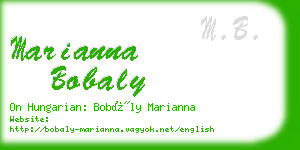 marianna bobaly business card